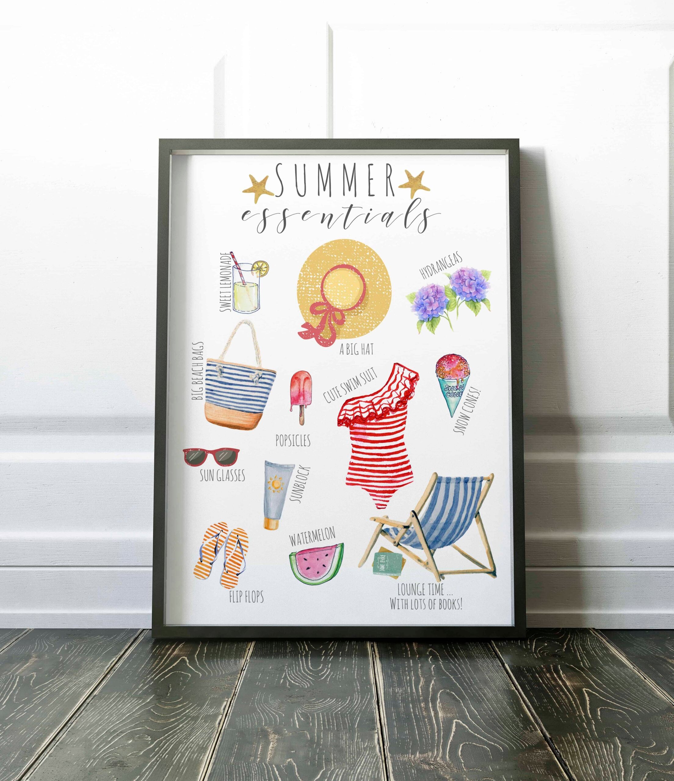 My favorite season is here so I have to celebrate. If you're a summer lover like me, you'll love this free summer essentials printable!