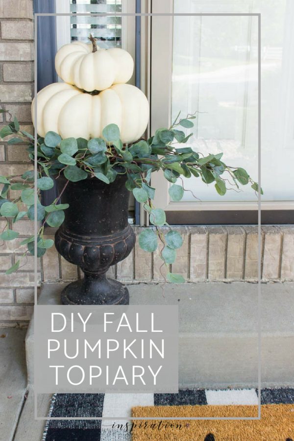 Easy DIY Fall Pumpkin Topiary - Inspiration For Moms