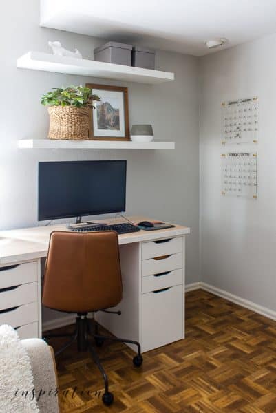 Basement Home Office Reveal - Inspiration For Moms