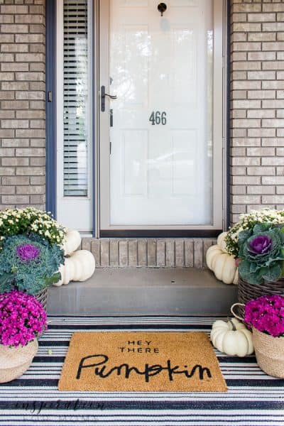 Layered Doormat Ideas For Fall Front Porch - Inspiration For Moms