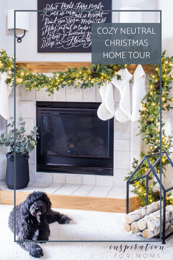 Cozy Neutral Christmas Home Tour - Inspiration For Moms