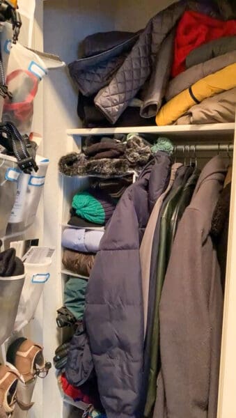 Easy DIY Hall Closet Makeover & Organization Tips - Inspiration For Moms